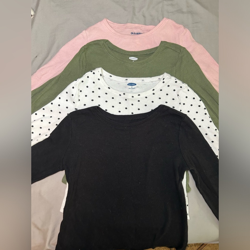 Old Navy Girls Waffle Long Sleeves